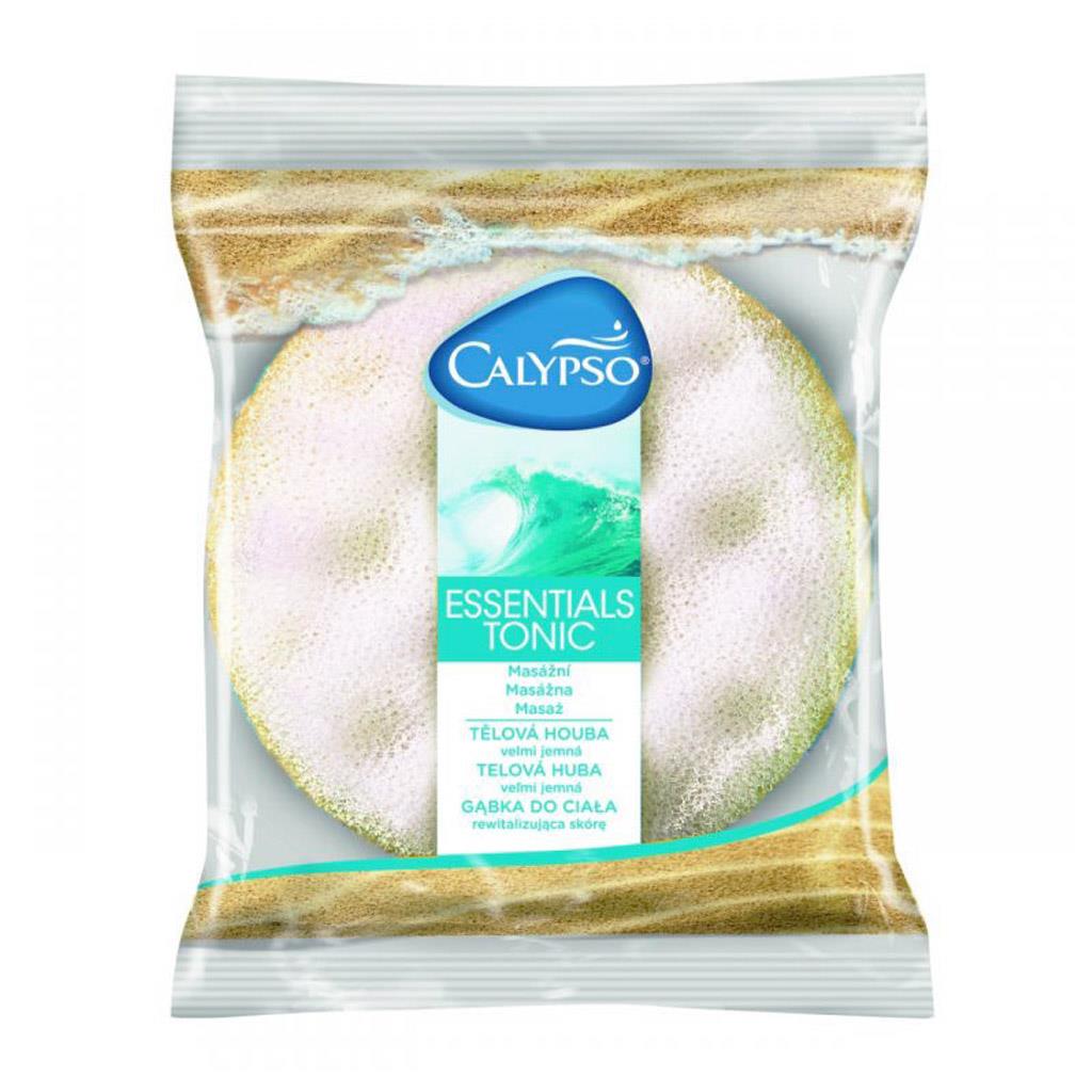 Umývacia masážna hubka Essentials Tonic Calypso žltá