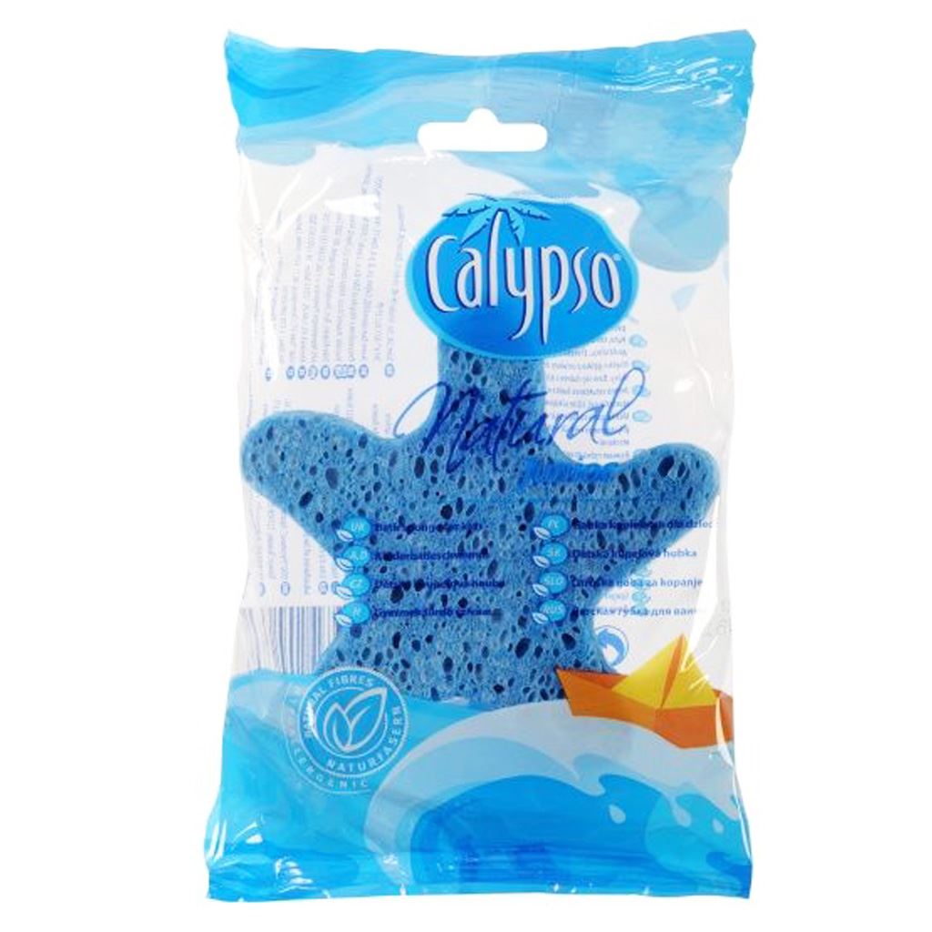 Kúpeľová huba Junior Natural Calypso modrá