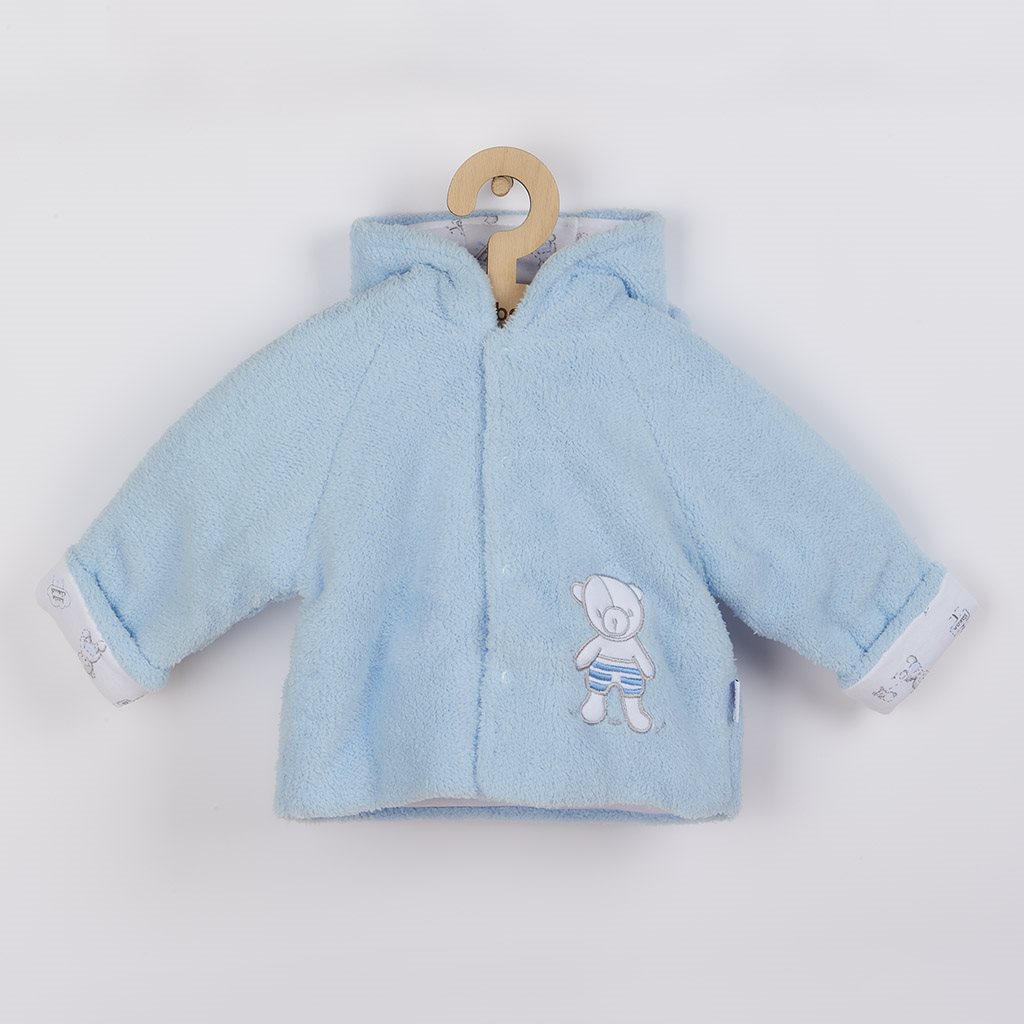 Zimný kabátik New Baby Nice Bear modrý 74
