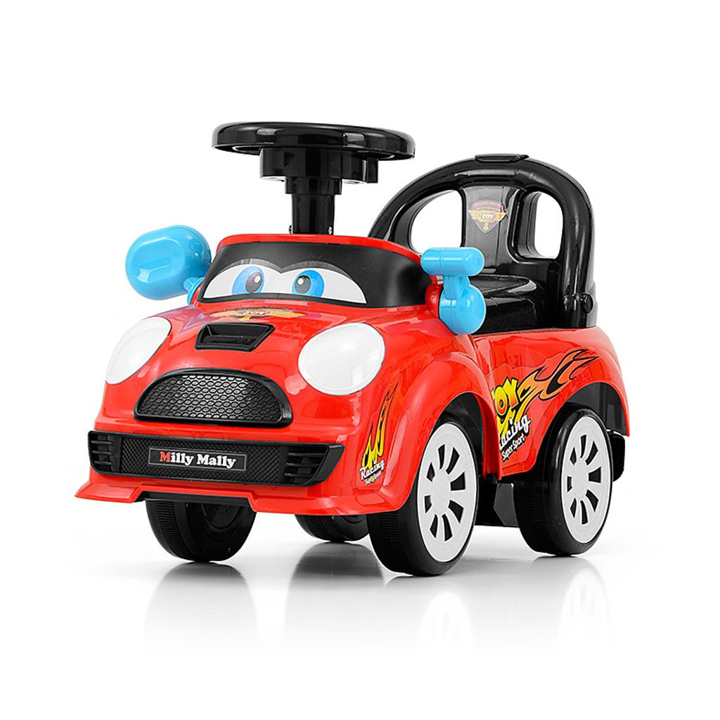 Detské odrážadlo so zvukom Milly Mally JOY red