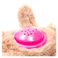 Plyšový zaspávačik zajačik s projektorom Baby Mix ružový