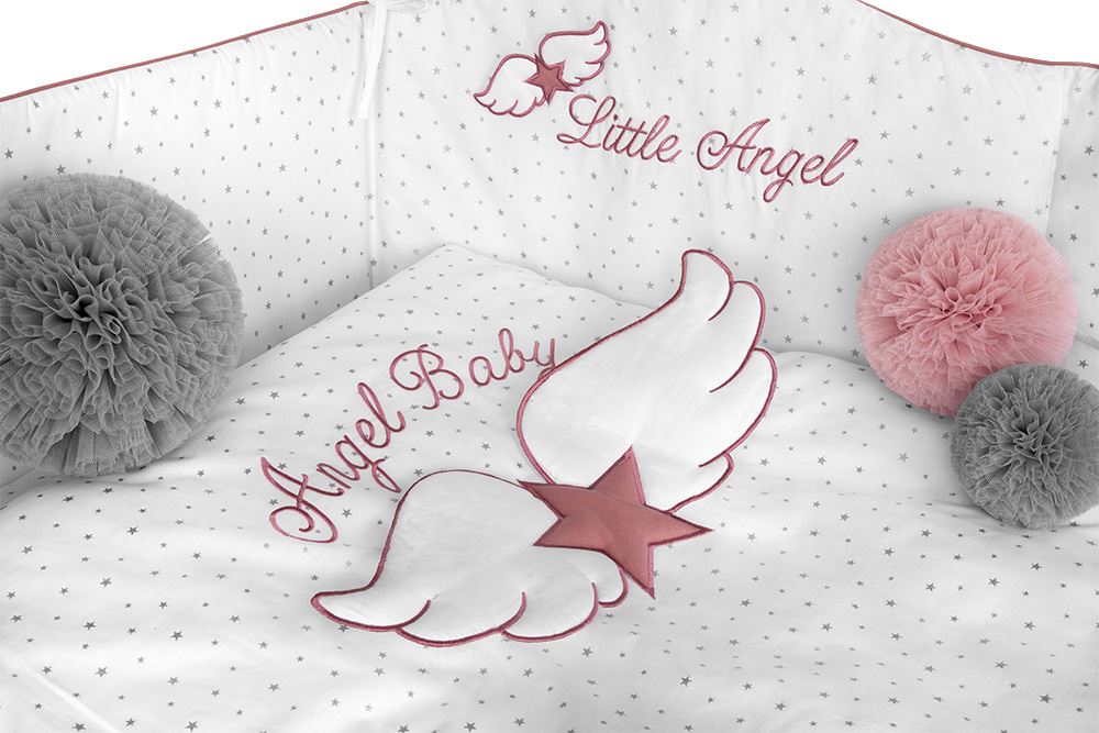 6-dielne posteľné obliečky Belisima Angel Baby 100/135 ružové