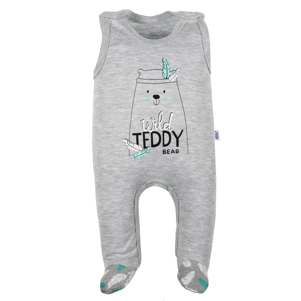 Dojčenské bavlnené dupačky New Baby Wild Teddy
