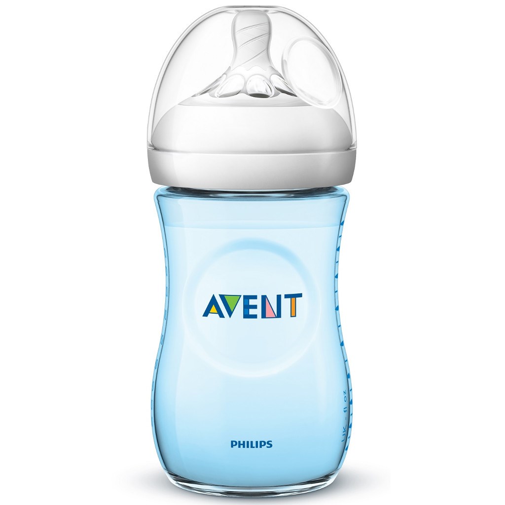 Dojčenská fľaša Avent Natural 260 ml modrá