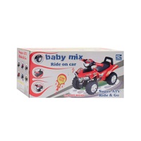 Detské odrážadlo so zvukom Štvorkolka Baby Mix dark pink
