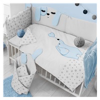 6-dielne posteľné obliečky Belisima Lovely Puppy 100/135 modré