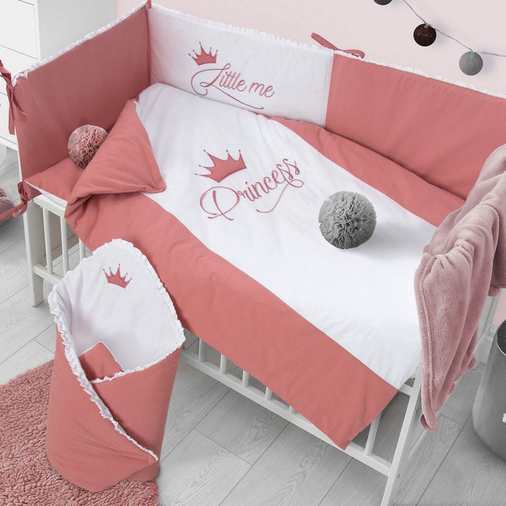 3-dielne posteľné obliečky Belisima Royal Baby 100/135 ružové