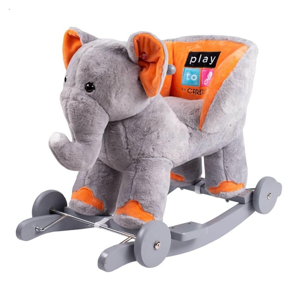 Hojdacia hračka s melódiou a kolieskami PlayTo sloník