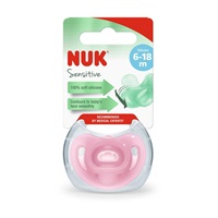 Silikónový cumlík Sensitive NUK 0-6m ružový