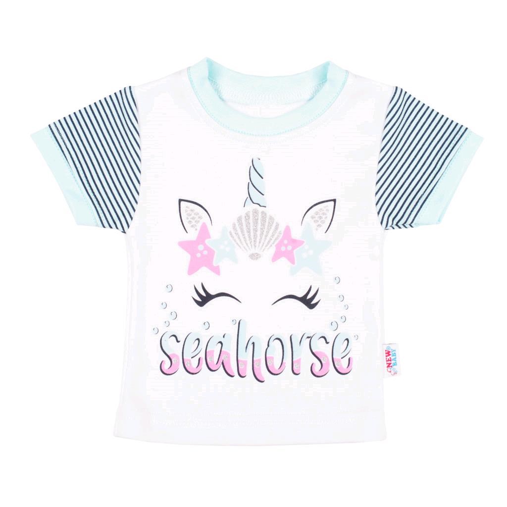 Dojčenské tričko s krátkym rukávom a tepláčky New Baby seahorse