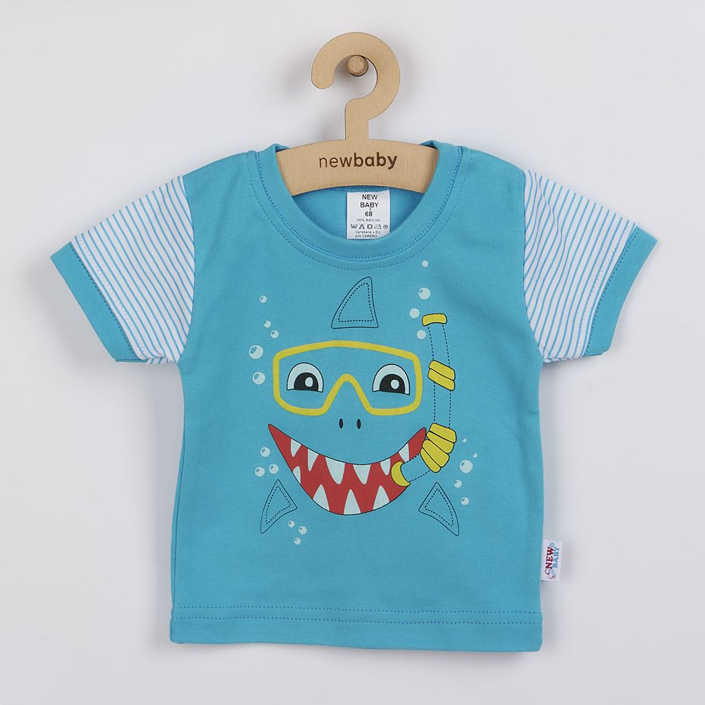 Dojčenské tričko s krátkym rukávom a tepláčky New Baby Shark