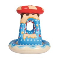 Detský nafukovací bazén so strieškou Bestway modrý