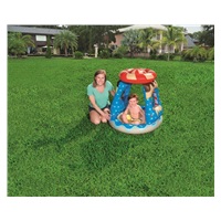 Detský nafukovací bazén so strieškou Bestway modrý