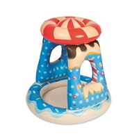 Detský nafukovací bazén so strieškou Bestway modrý