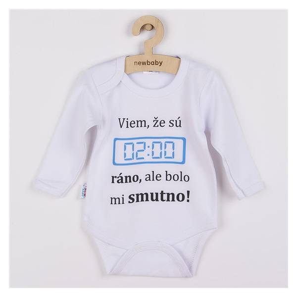 Body s potlačou New Baby 02:00 hodiny ráno