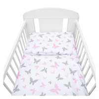 2-dielne posteľné obliečky New Baby 90/120 cm biele motýle