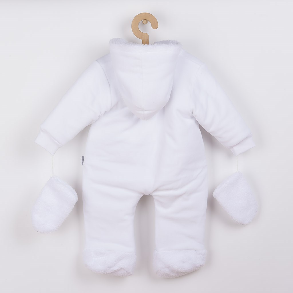 Detská kombinéza New Baby ježko biela Biela 56 (0-3m)