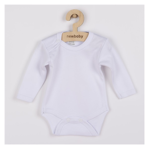 Body dlhý rukáv New Baby - biele