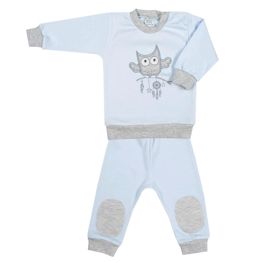 2-dielna dojčenská súprava New Baby Owl modrá