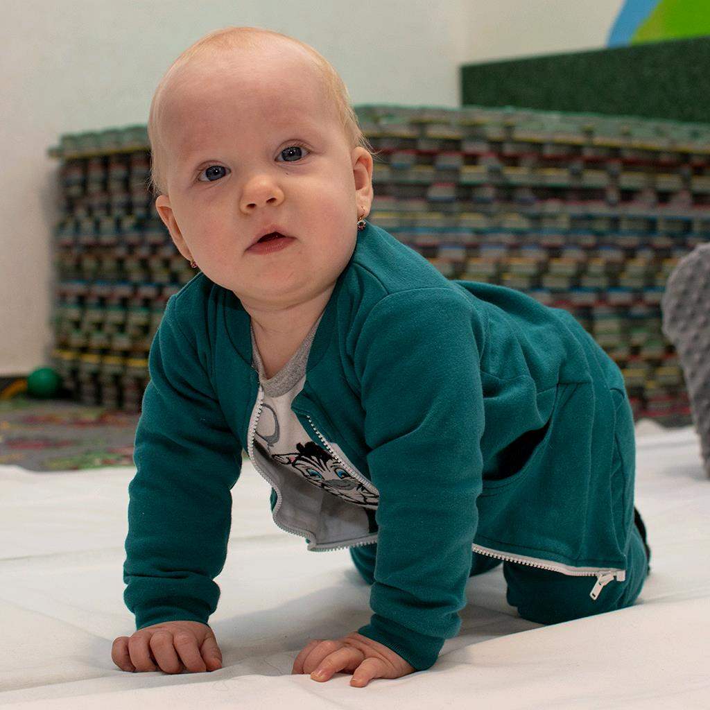 Dojčenské tepláčky a mikinka New Baby Uni zelená