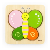 Drevené puzzle pre najmenších Viga Motýľ