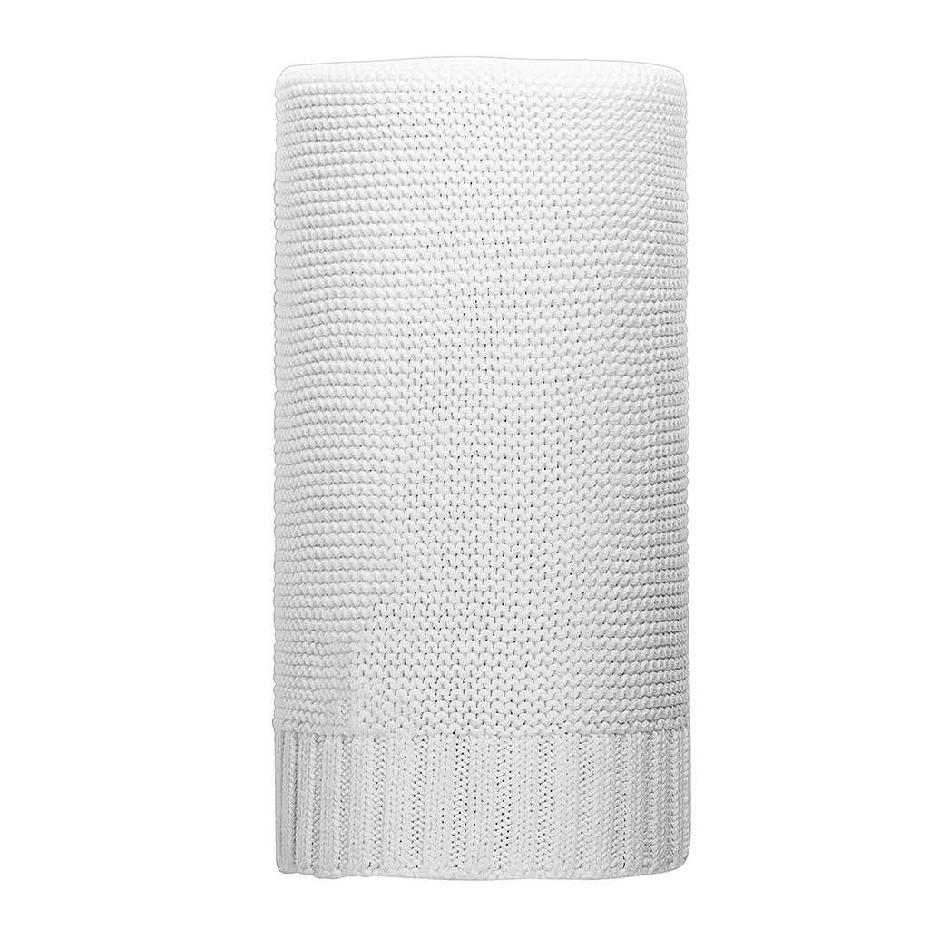 Bambusová pletená deka NEW BABY 100x80 cm biela, Biela