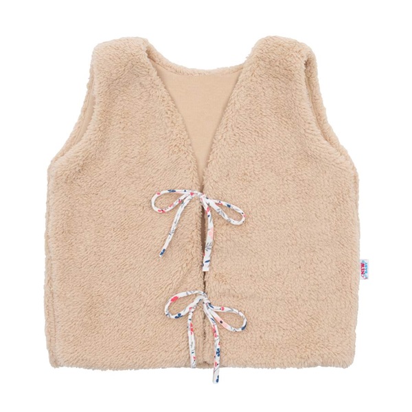 Dievčenská bavlnená chlpatá vesta New Baby For Girls