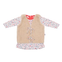 Dievčenská bavlnená chlpatá vesta New Baby For Girls