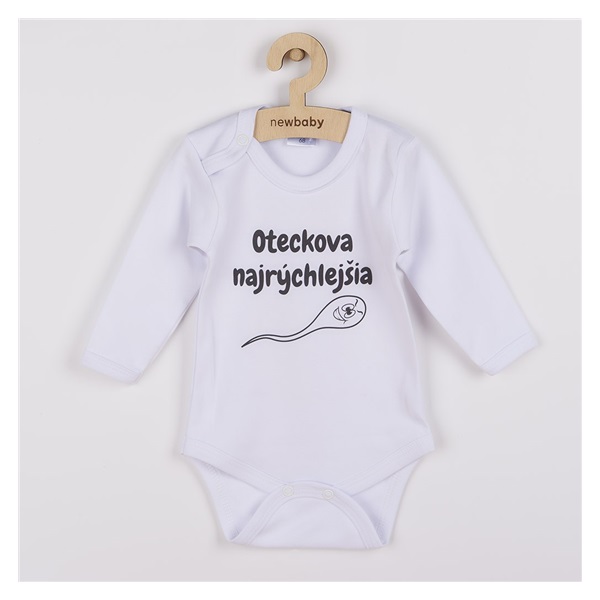 Body s potlačou New Baby Oteckova najrýchlejšia