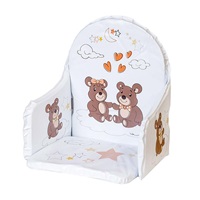 Vložka do drevených jedálenských stoličiek typu New Baby Victory biela medvedíkovia