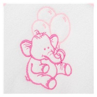 Detská froté osuška s výšivkou a kapuckou New Baby 80x80 biela sloník