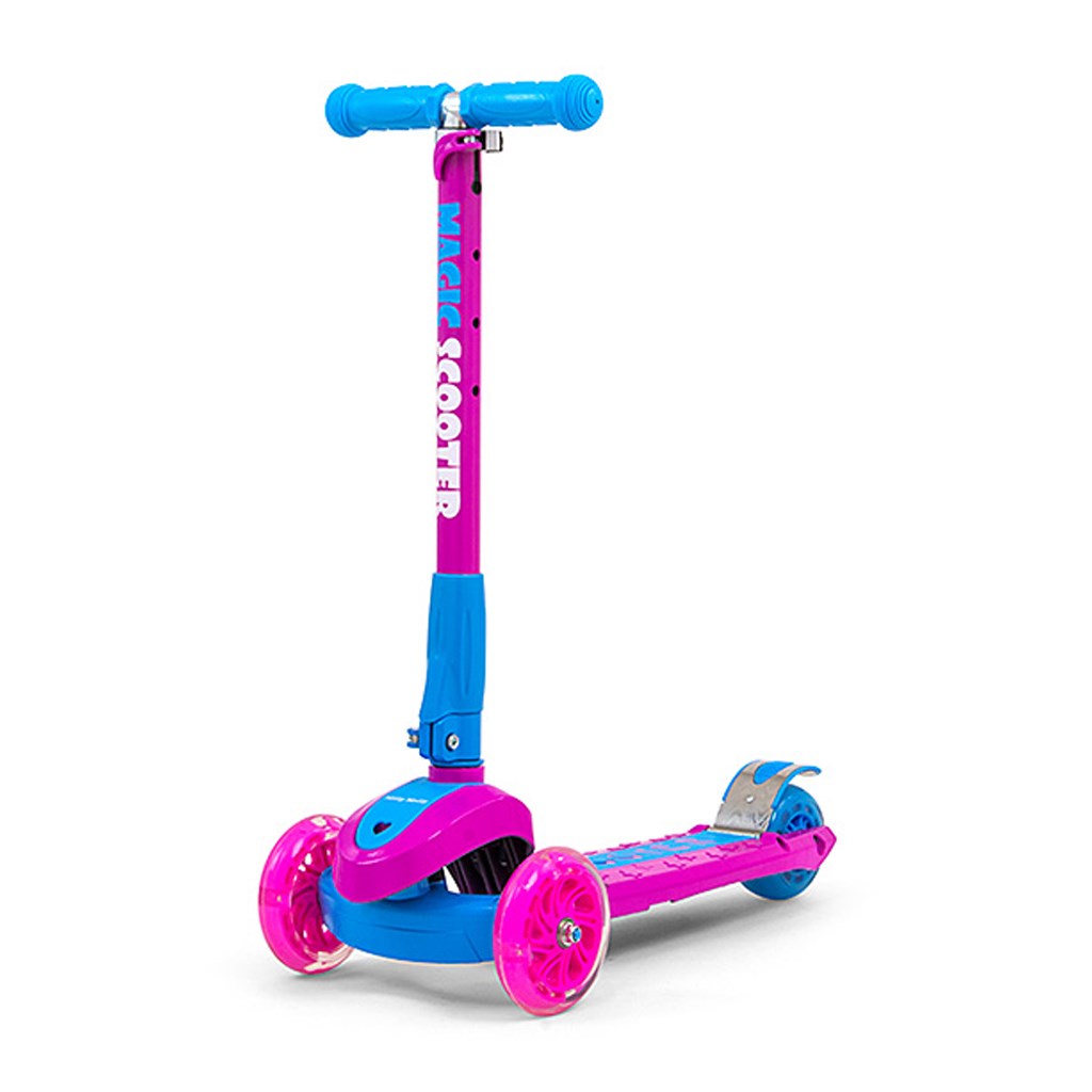 Detská kolobežka Milly Mally Magic Scooter pink-blue, Ružová