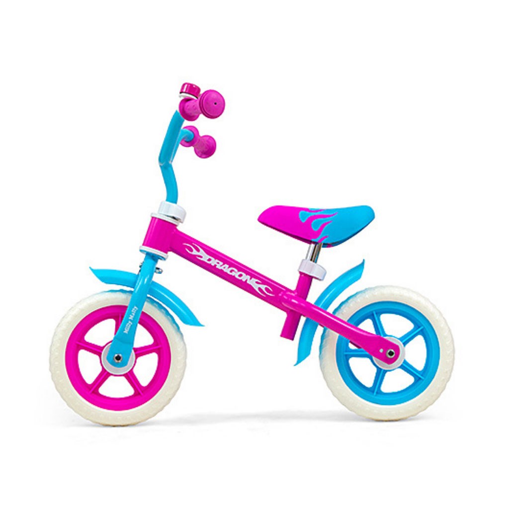 Detské odrážadlo bicykel Milly Mally Dragon Candy Ružová