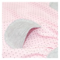 Dojčenské šatôčky s krátkym rukávom New Baby Summer dress ružovo-sivé