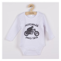 Body s potlačou New Baby Motorkář jako táta