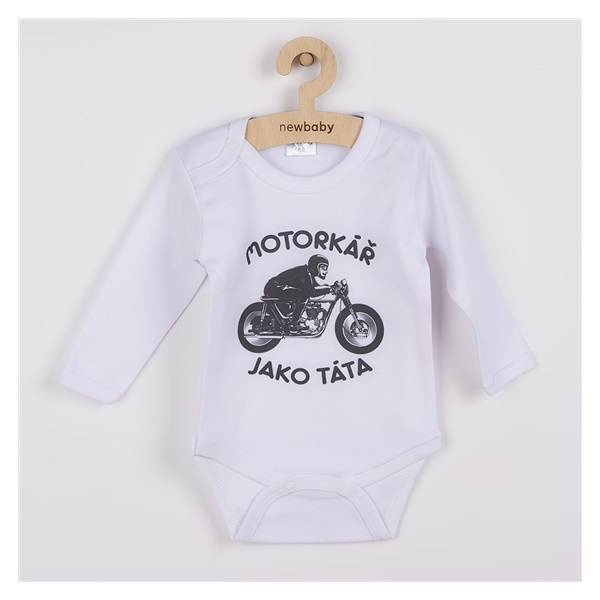 Body s potlačou New Baby Motorkář jako táta