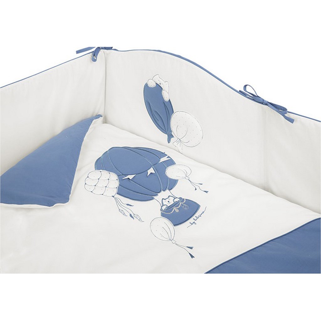 6-dielne posteľné obliečky Belisima Ballons 100/135 modré