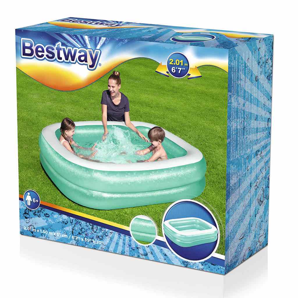 Detský nafukovací bazén Bestway 201x150x51 cm zelený