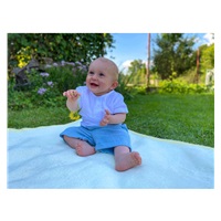 Dojčenská mušelínová súpravička New Baby Summer Nature Collection modrá