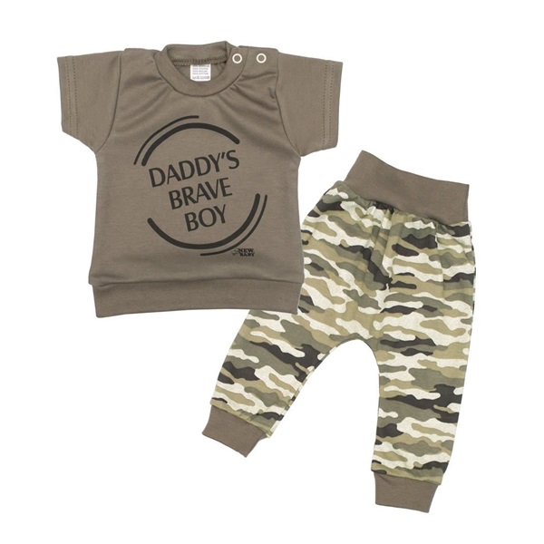2-dielna dojčenská súprava New Baby Army boy