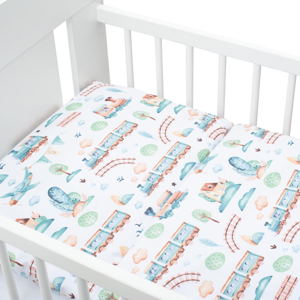 2-dielné posteľné obliečky New Baby 100/135 cm vláčik, Podľa obrázku
