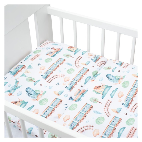 2-dielné posteľné obliečky New Baby 100/135 cm vláčik