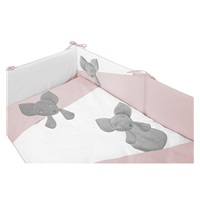 5-dielne posteľné obliečky Belisima Mouse 100/135 růžové