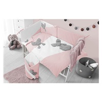 6-dielne posteľné obliečky Belisima Mouse 100/135 ružové