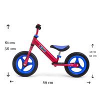 Detské odrážadlo bicykel Milly Mally Sonic Red