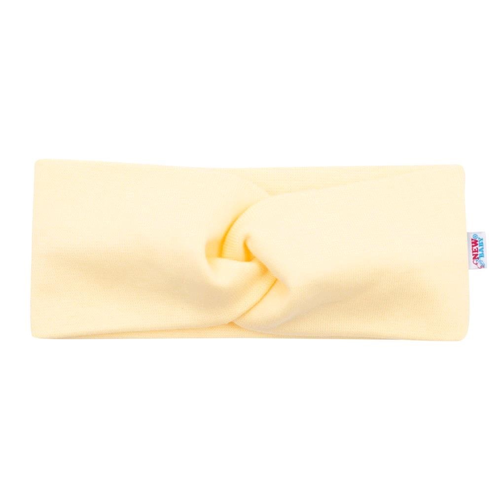 Dojčenská čelenka New Baby Style žltá 40,5 cm UNI