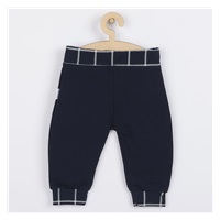 Dojčenské bavlnené tepláčky New Baby Cool tmavo modré