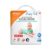 Jednorazové hygienické podložky Akuku Baby Soft 40x60cm 15ks