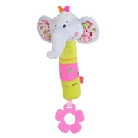 Plyšová pískacia hračka s hryzátkom Baby Ono sloník