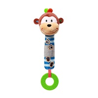 Plyšová pískacia hračka s hryzátkom Baby Ono opička George